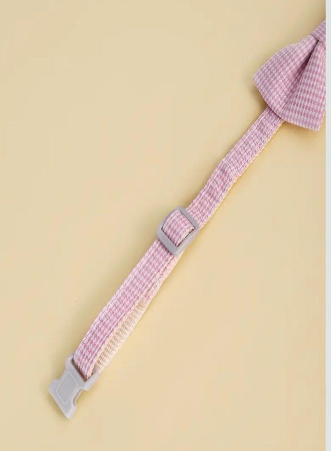 KittuPet ربطة عنق قابلة للتعديل بنقشة مربعات من KittuPet، مناسبة للجراء، لون بني - Image 4